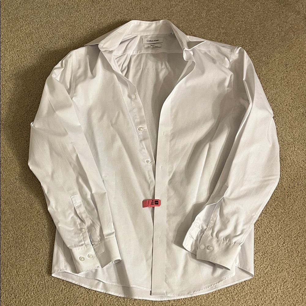 Mens Calvin Klein white shirt